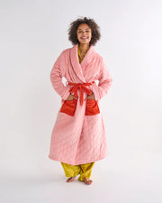 Pretty in Peach Quilted Velvet Robe (Copy)
