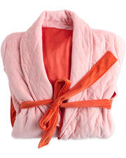 Pretty in Peach Quilted Velvet Robe (Copy)