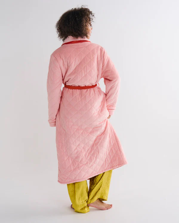 Pretty in Peach Quilted Velvet Robe (Copy)
