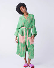 Purple Pear Quilted Velvet Robe