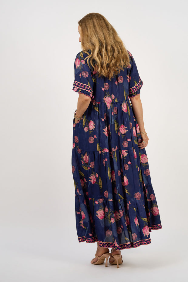 Amisha maxi dress, Frolic print