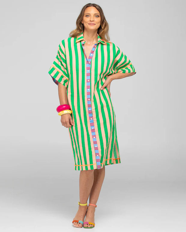 Maui Shirt Dress- Capri Peach