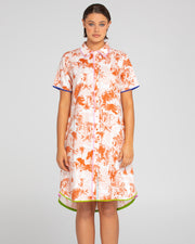 Cuba Shirt Dress, Western Palm