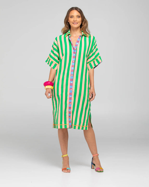 Maui Shirt Dress- Capri Peach