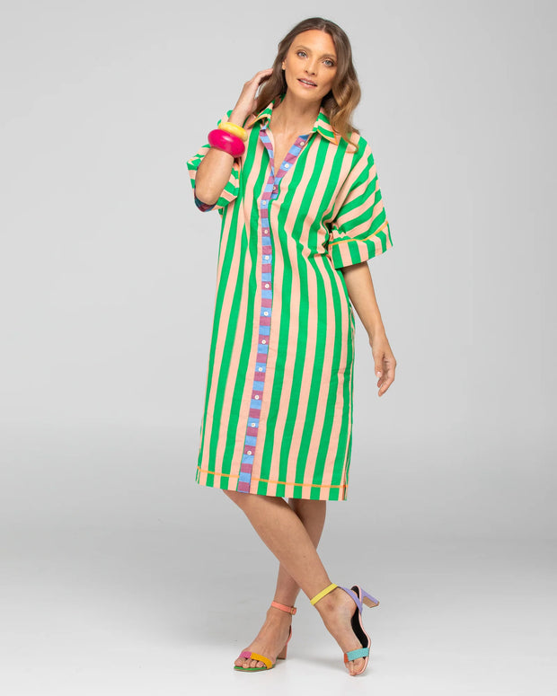Maui Shirt Dress- Capri Peach
