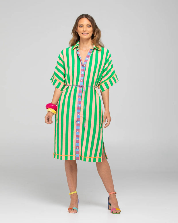 Maui Shirt Dress- Capri Peach