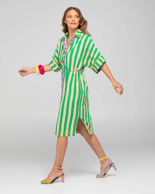Maui Shirt Dress- Capri Peach