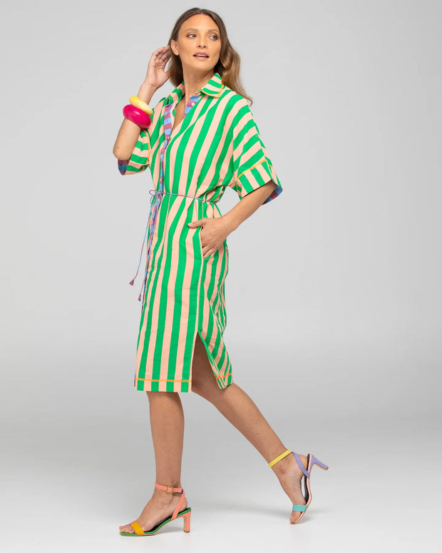 Maui Shirt Dress- Capri Peach