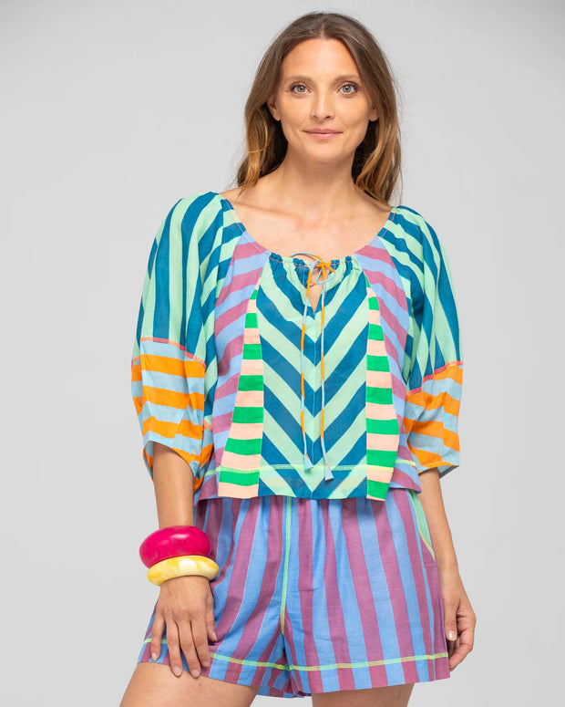 Lucia Top- Capri Spliced