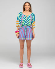 Lucia Top- Capri Spliced