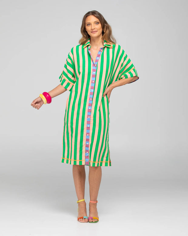 Maui Shirt Dress- Capri Peach