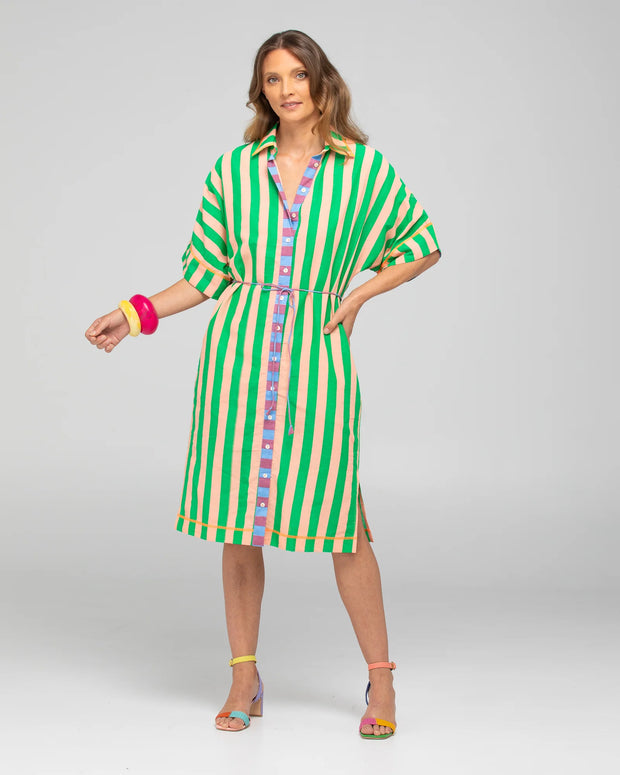 Maui Shirt Dress- Capri Peach