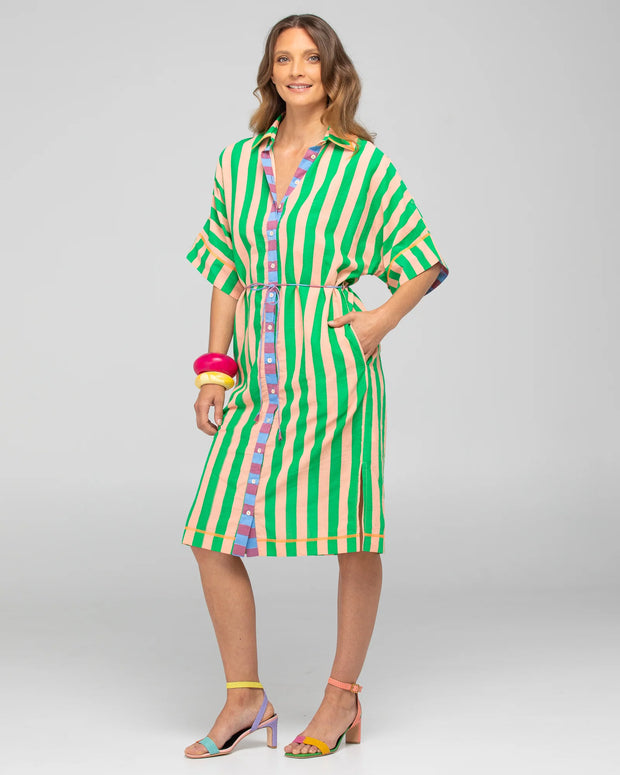 Maui Shirt Dress- Capri Peach