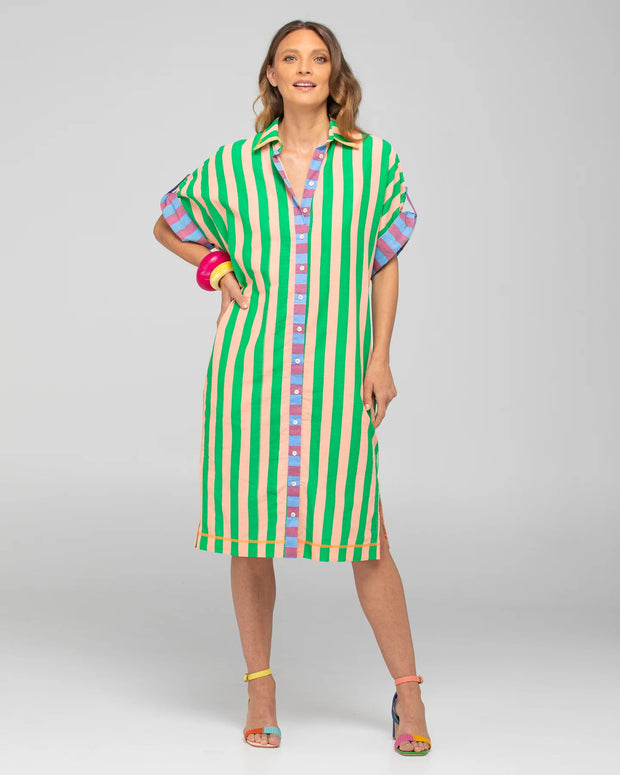 Maui Shirt Dress- Capri Peach