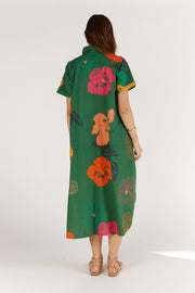Florent Shirt Dress - Green