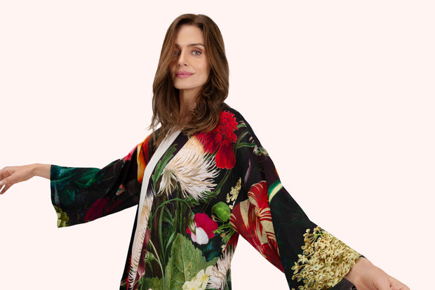 Mid-length Kimono - Opulent Florals