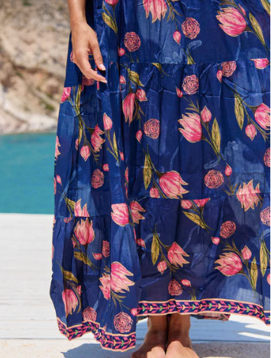 Amisha maxi dress, Frolic print