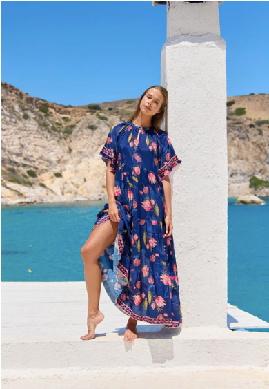 Amisha maxi dress, Frolic print