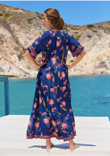 Amisha maxi dress, Frolic print