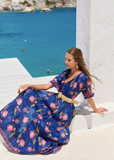 Amisha maxi dress, Frolic print
