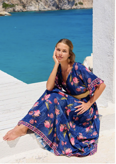 Amisha maxi dress, Frolic print