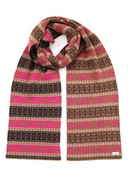 Alice Fairisle Pattern Scarf,Gingerbread