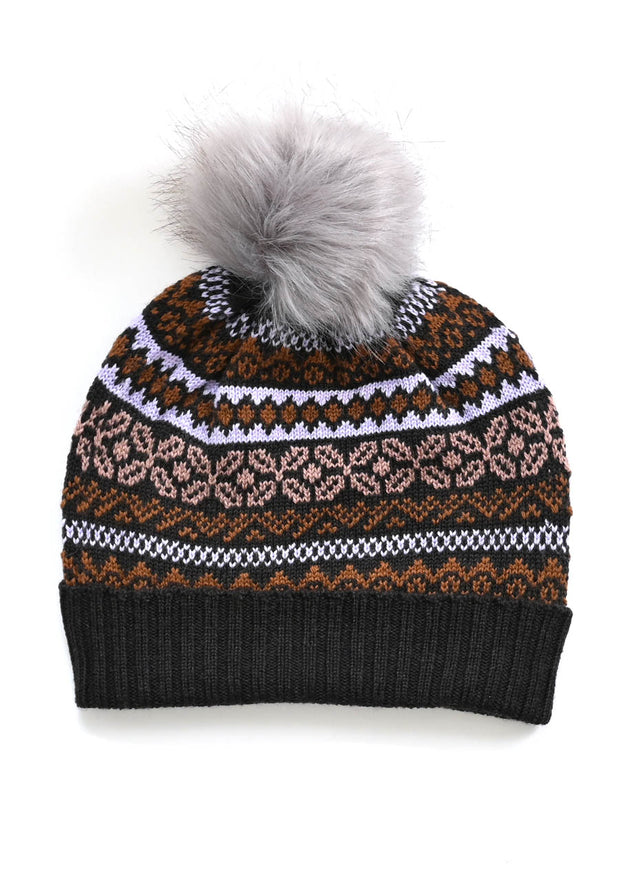 Dahlia Beanie in Merino Wool – Liquorice