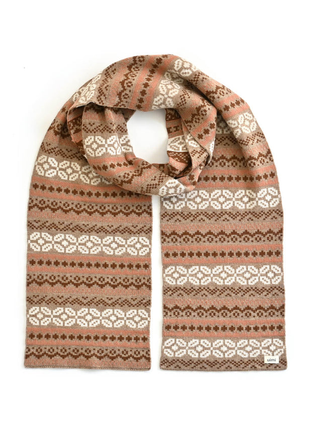 Dahlia Scarf in Merino Wool – Cashew