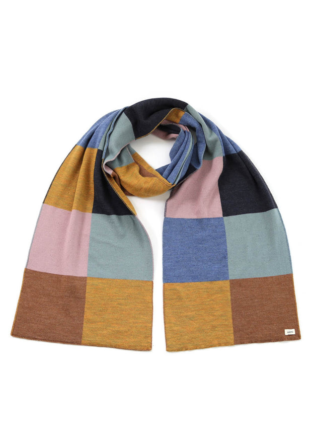 Frankie Patchwork Scarf in Merino Wool – Pickle