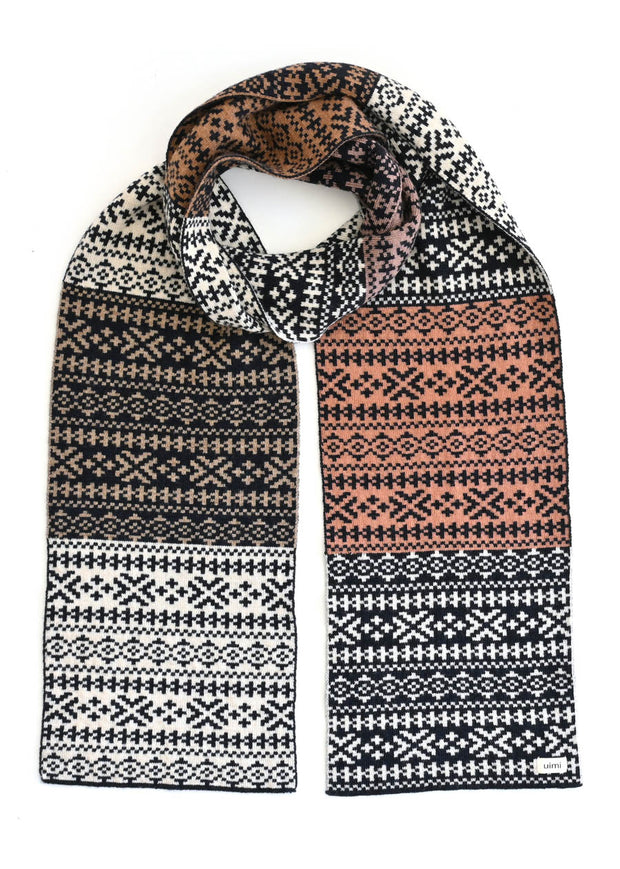 Ingrid Scarf in Merino Wool – Ink