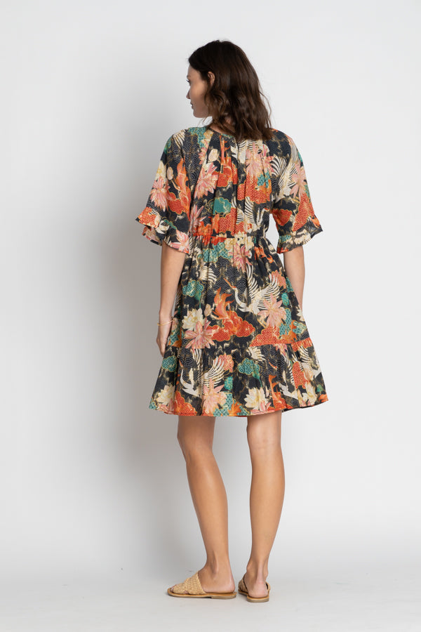 Hoshino Tie Dress - Black