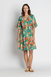 Hoshino Tie Dress - Sea