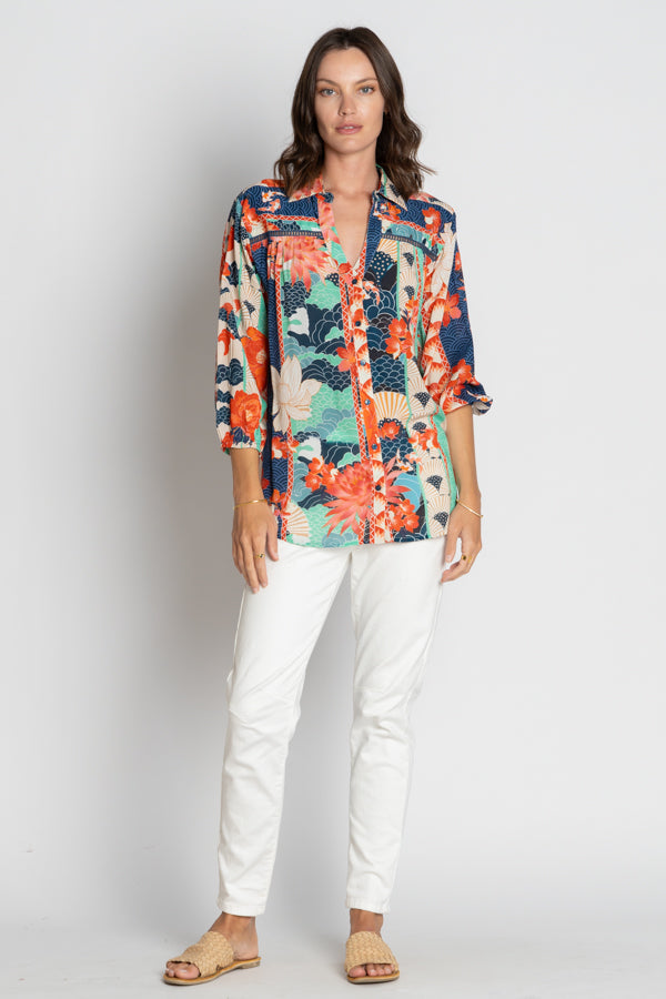 Wazuka Shirt - Navy