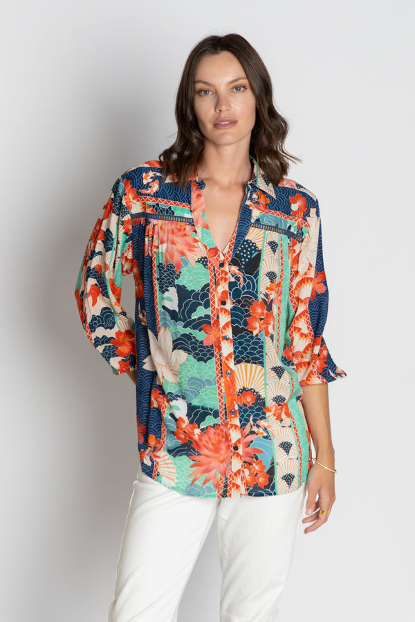 Wazuka Shirt - Navy