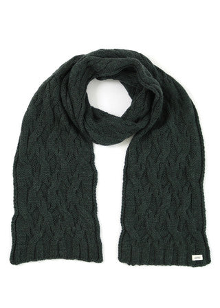 Mable Aran Cable Scarf, Seaweed