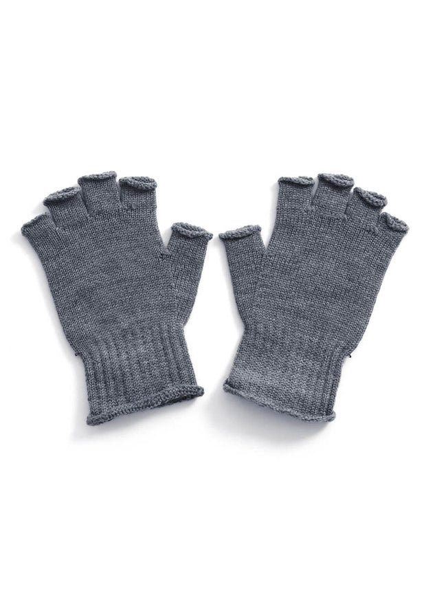 Milo Fingerless Gloves, Pebble