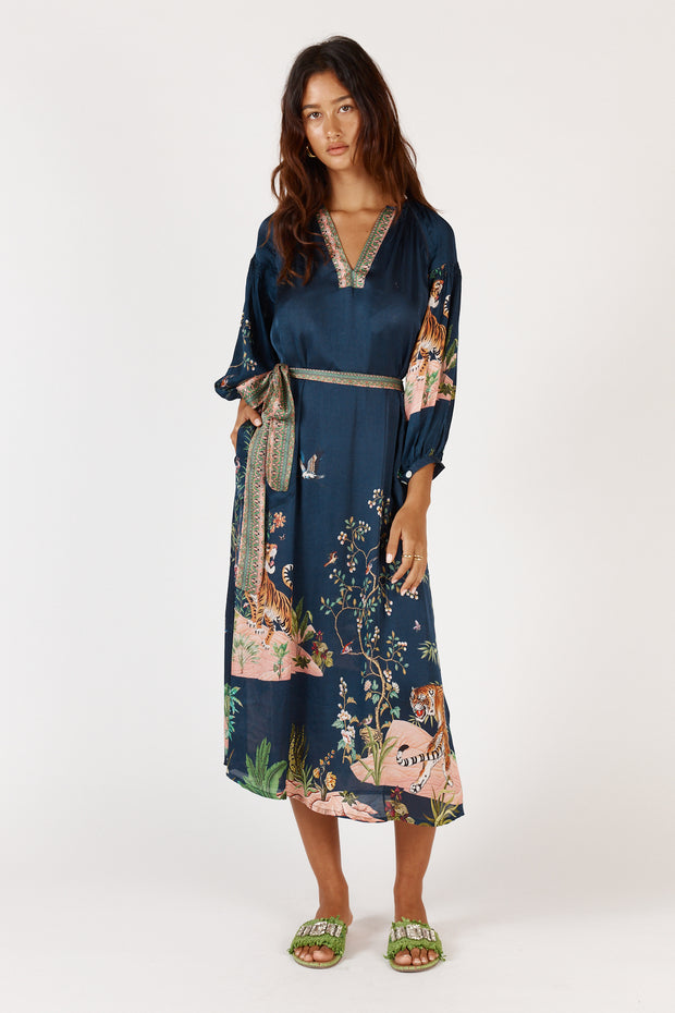 Machali Maxi Dress - Navy