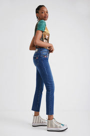 Flared, Cropped Jeans
