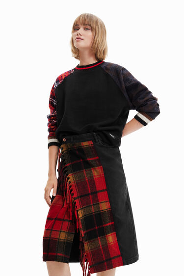 Tartan Midi Skirt