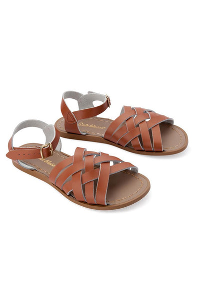 Retro Leather Sandals - Adult - Tan