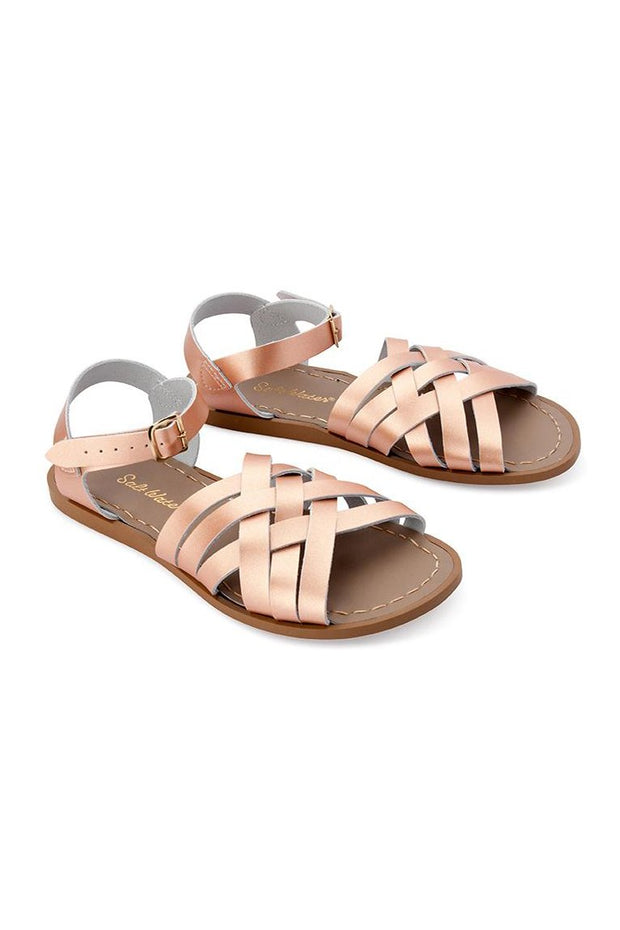 Retro Leather Sandals - Adult - Rose Gold