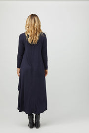 Long Sleeve Tri Dress - Midnight Marle