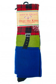 Over Knee Socks - Tartan and Floral