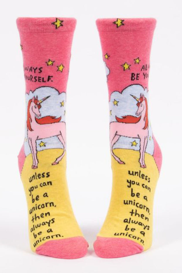 Always Be Yourself Unless You Can Be a Unicorn Crew Socks
